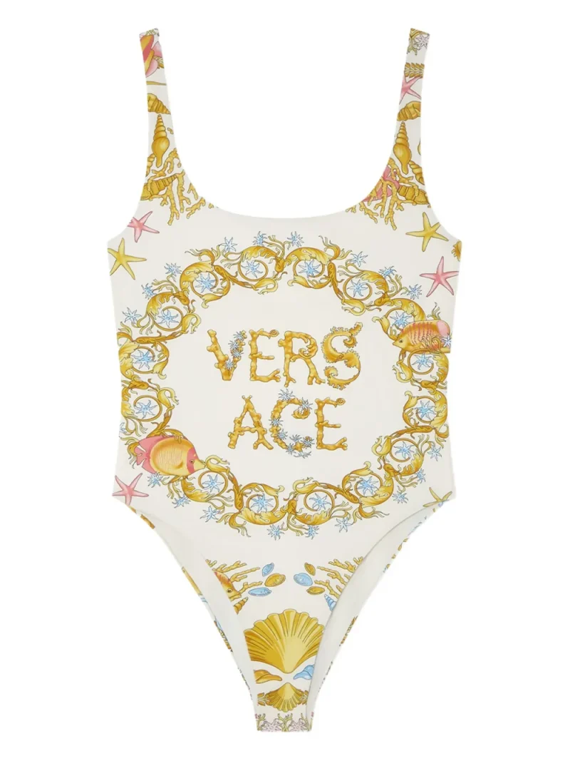 Costum de baie Versace Underwater Barocco multicolor