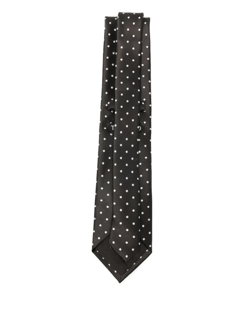 Alternative view of Cravata Tom Ford Polka-Dot Silk maro