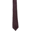 Cravata TOM FORD Polka-Dot Silk visiniu
