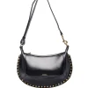 Geanta Isabel Marant Oskan Moon Studded Shoulder negru