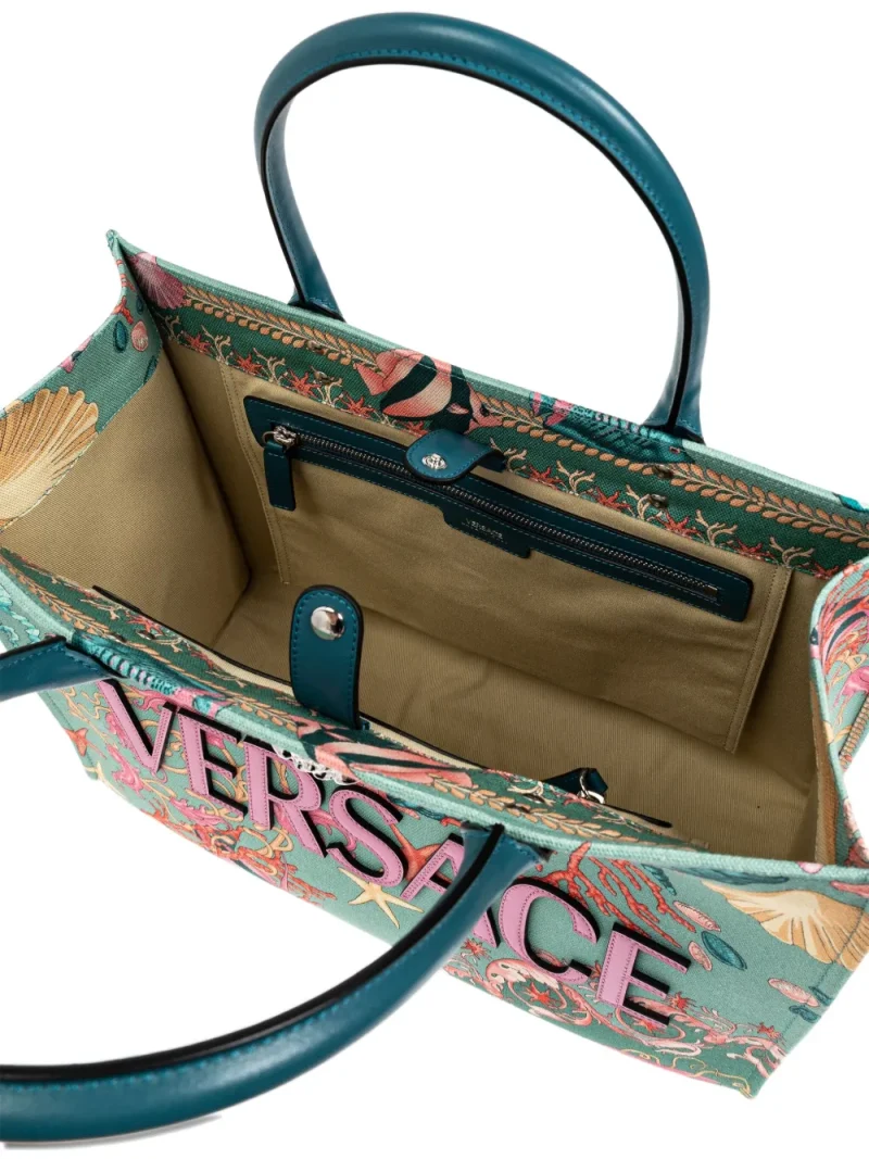 Geanta Versace Medusa-Head Sea-Life Tote verde – Casa Frumoasa