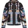 Jacheta Hooded Versace Coral Theatre negru