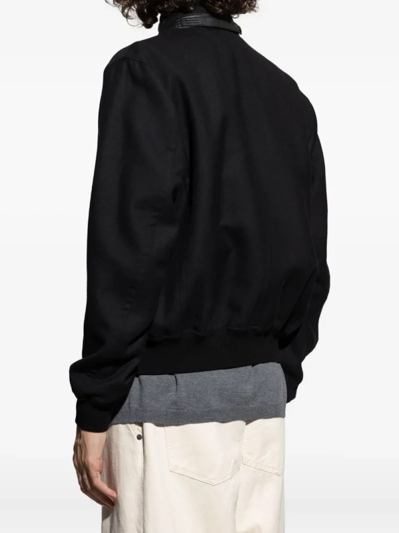 Alternative view of Jacheta TOM FORD Zip-Fastening Bomber negru