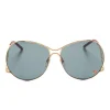 Ochelari de soare Casablanca Oversize-Frame verde