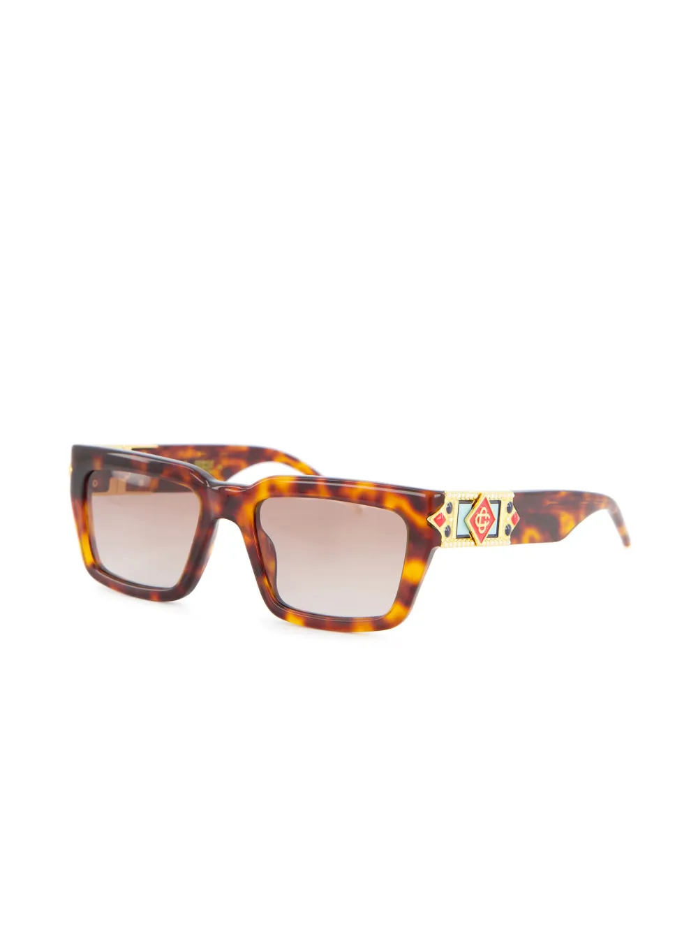 Ochelari de soare Casablanca tortoiseshell square-frame multicolor - imagine 2