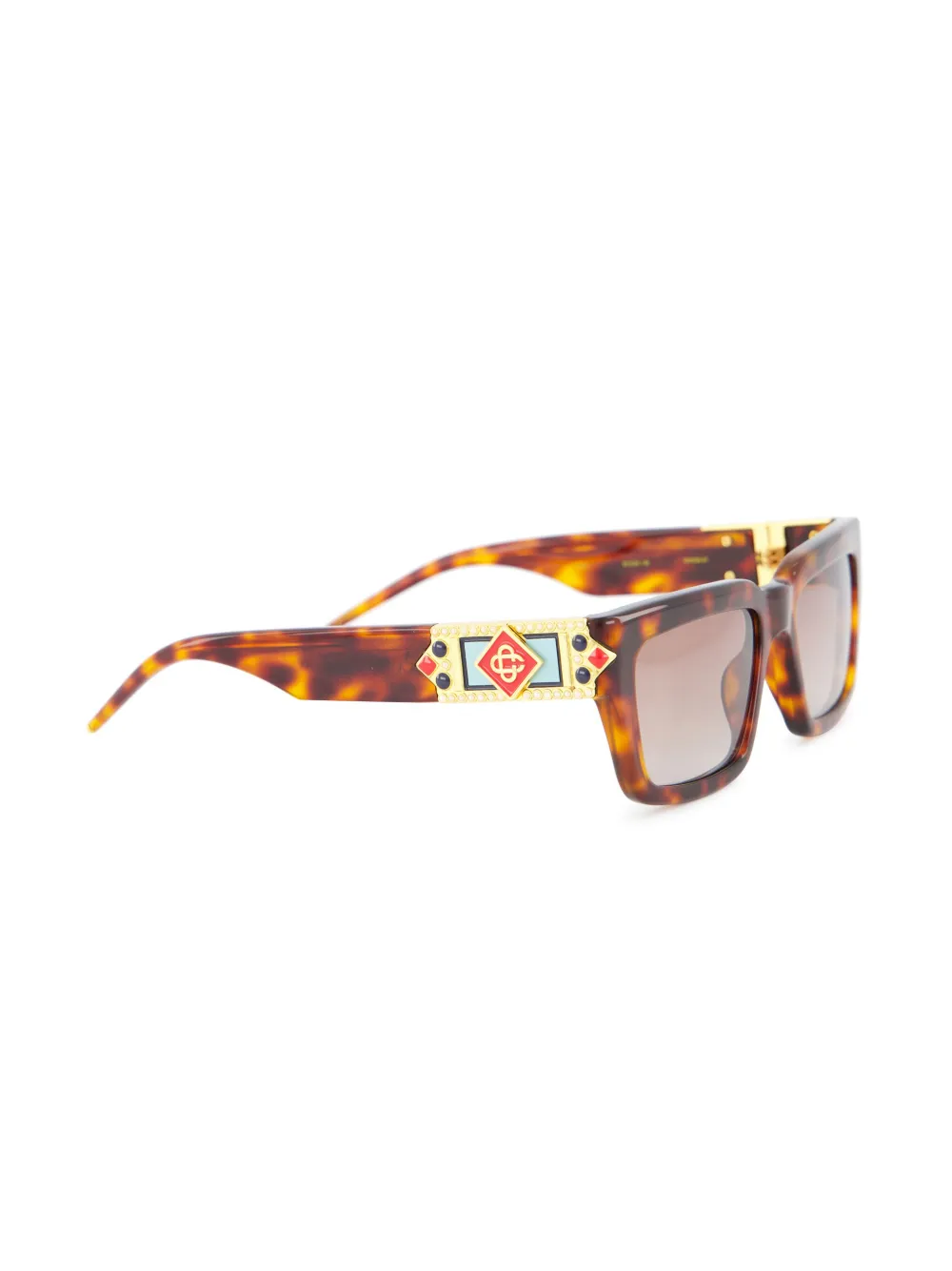 Ochelari de soare Casablanca tortoiseshell square-frame multicolor - imagine 3