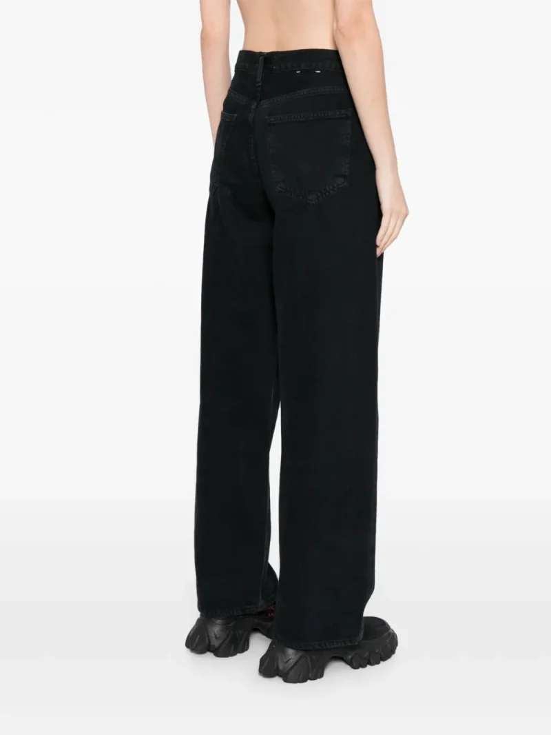 Alternative view of Pantaloni denim Agolde Slung negru
