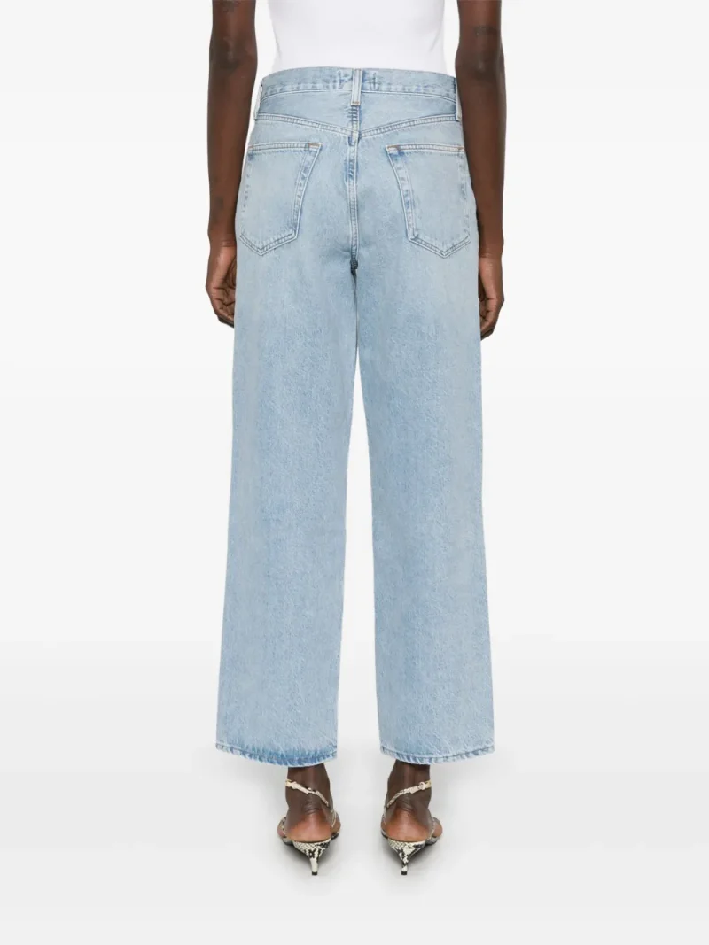 Alternative view of Pantaloni denim Agolde V-Waist albastru