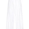 Pantaloni JIL SANDER Poplin Cotton alb