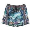 Pantaloni scurti Camilla Baroque-Print multicolor