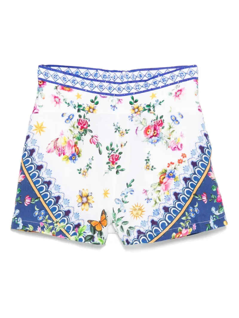 Pantaloni scurti Camilla Linen multicolor