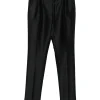 Pantaloni TOM FORD Pleat Detail negru