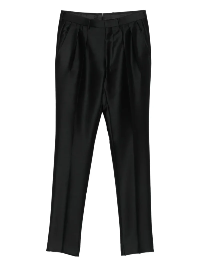 Pantaloni TOM FORD Pleat Detail negru