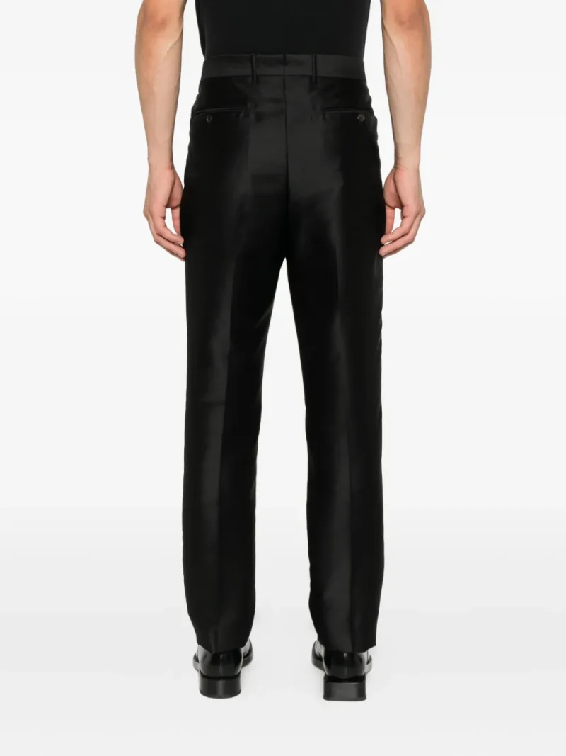 Alternative view of Pantaloni TOM FORD Pleat Detail negru