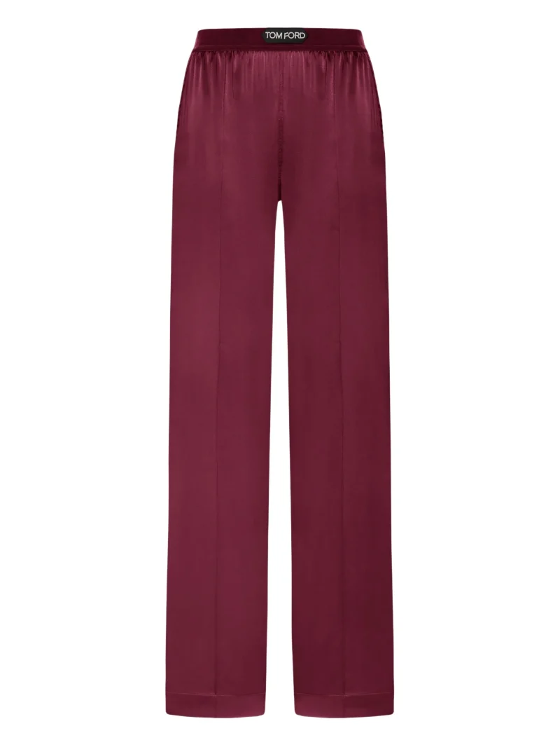 Pantaloni TOM FORD Satin burgundy