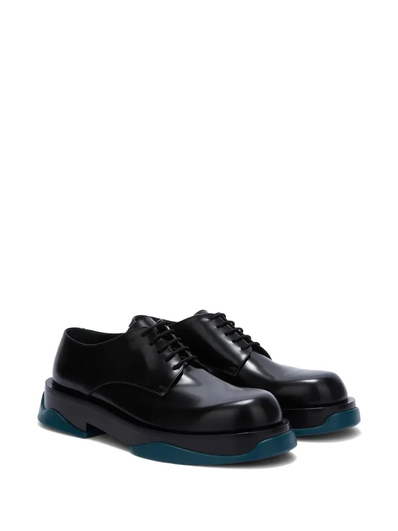 Alternative view of Pantofi JIL SANDER Round-Toe Leather Derby negru