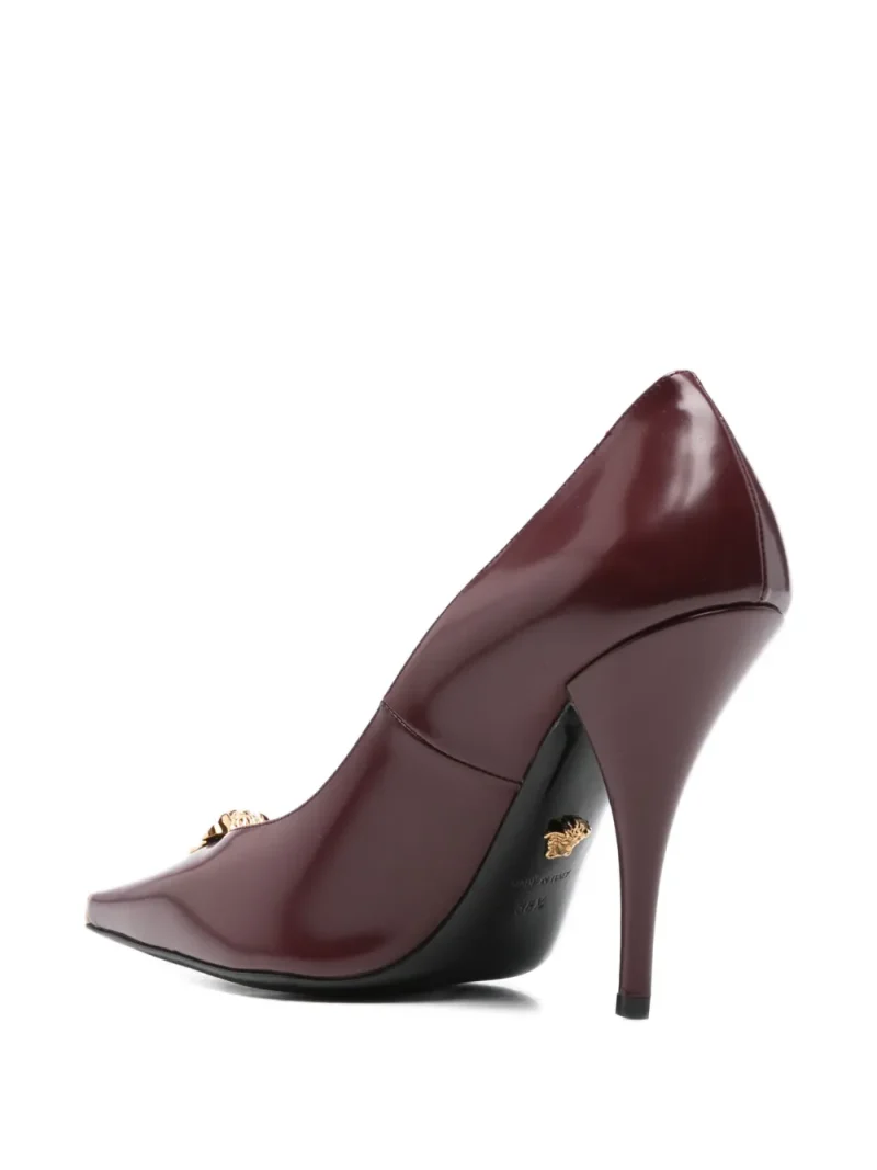 Alternative view of Pantofi Versace 110mm Medusa-Embellished Pointed-Toe visiniu