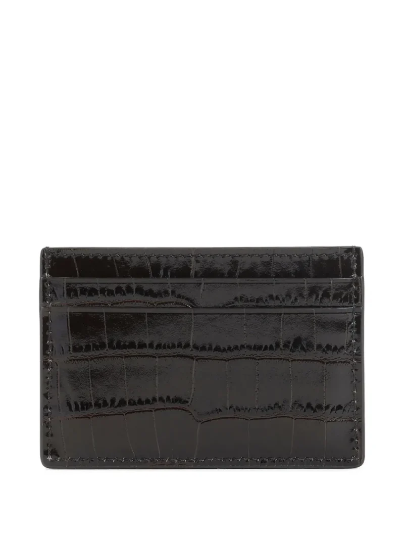 Portcard Tom Ford Chrocodile-Embossed negru