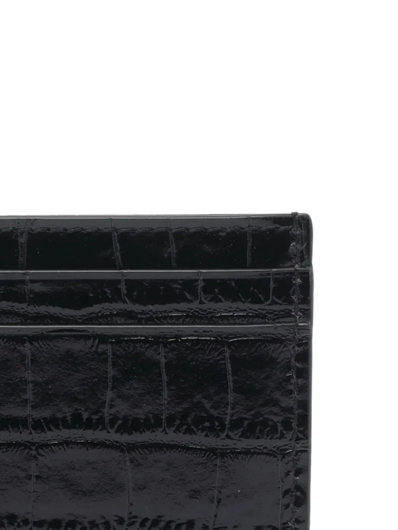 Alternative view of Portcard TOM FORD Crocodile-Effect negru