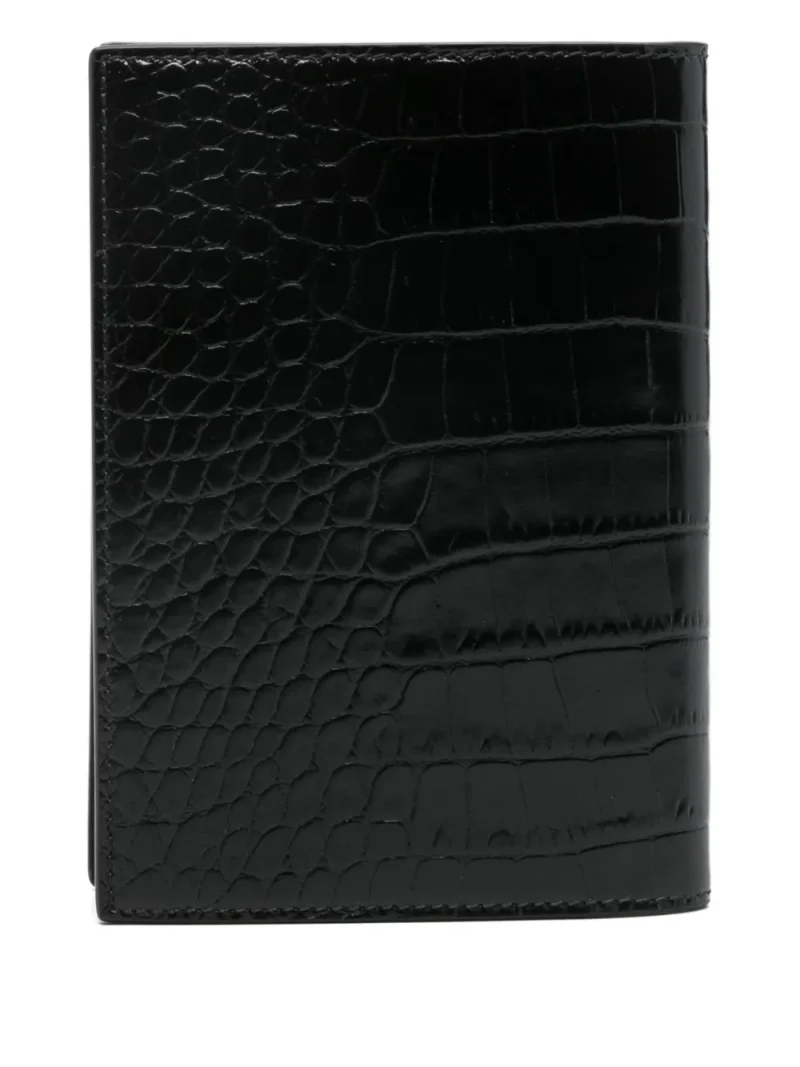Portofel Tom Ford Crocodile-Effect negru