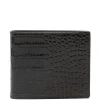 Portofel Tom Ford Embossed Crocodile-Print Leather negru