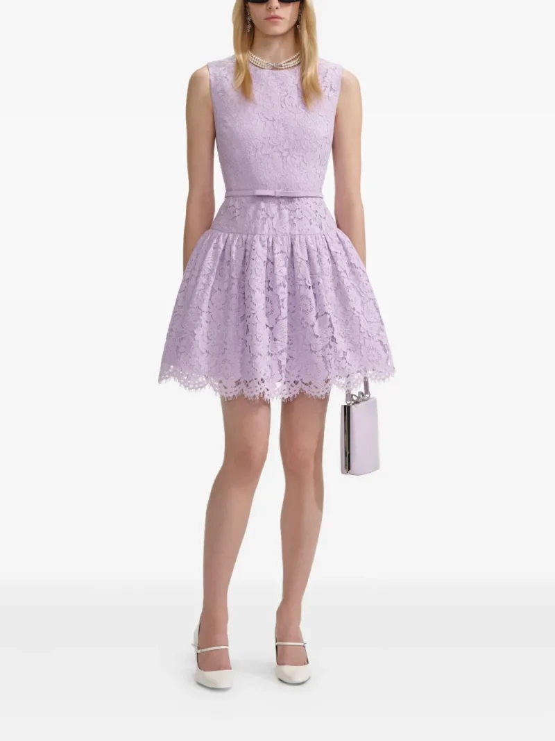 Rochi Self-Portrait Embroidered-Lace mov