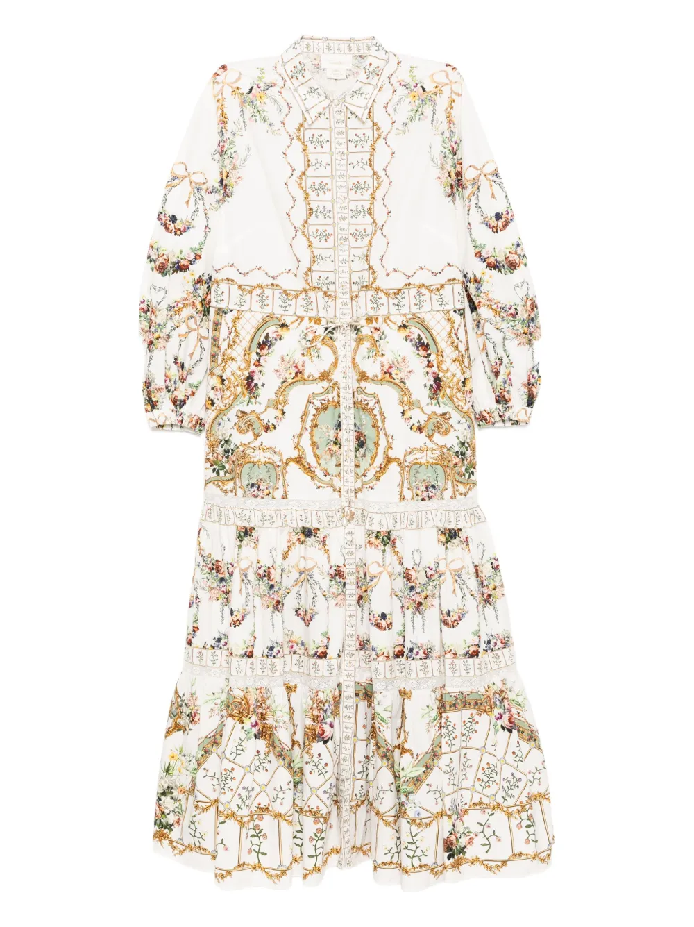 Rochie Camilla Floral-Print Shirt multicolor