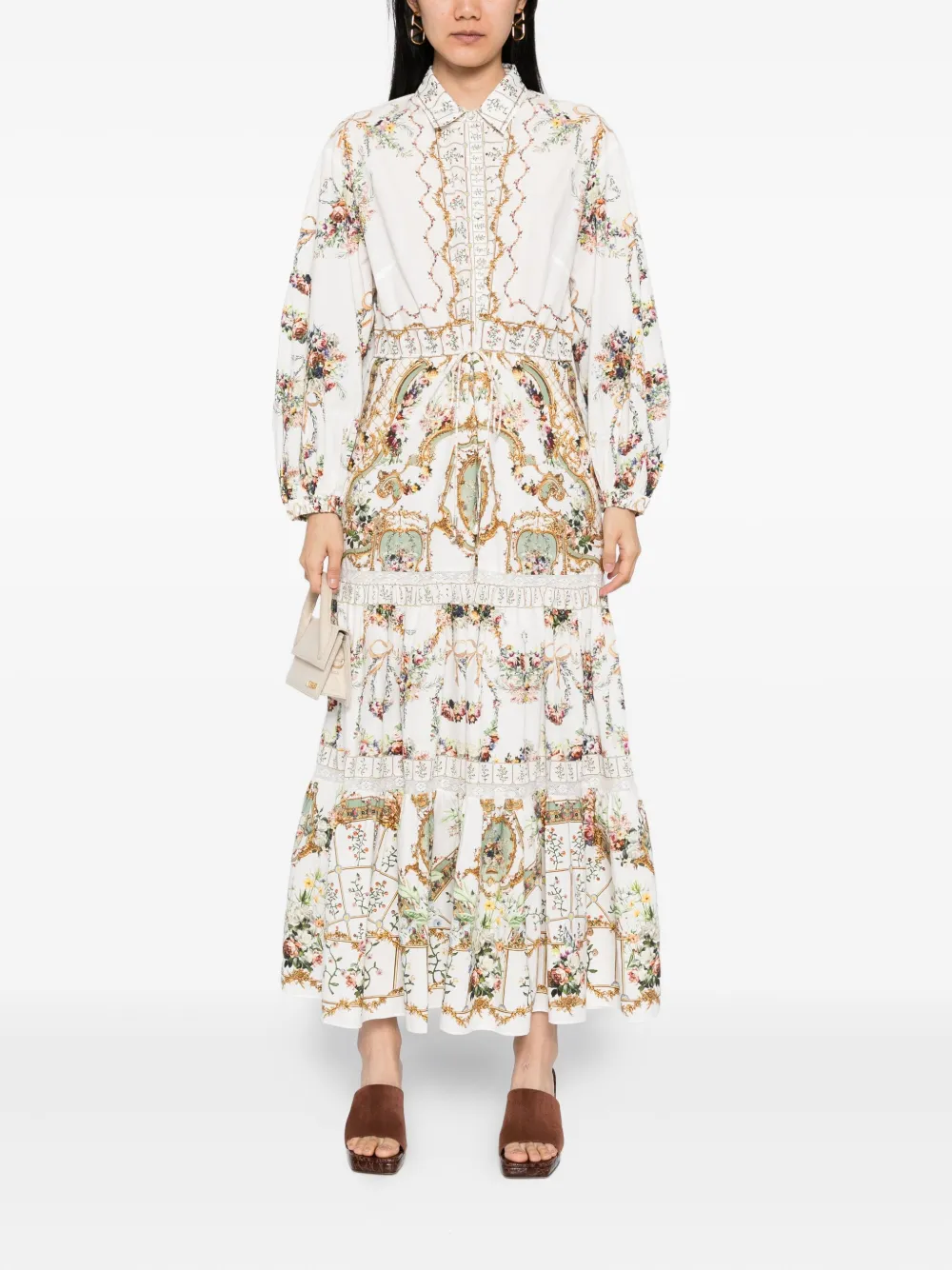 Rochie Camilla Floral-Print Shirt multicolor - imagine 4