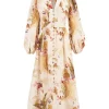 Rochie maxi Zimmermann floral-print multicolor