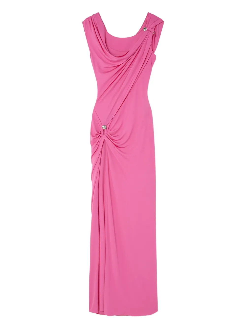 Rochie Versace Safety Pin Gathered Gown roz