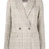 Sacou Lorena Antoniazzi Check-Pattern Patch bej