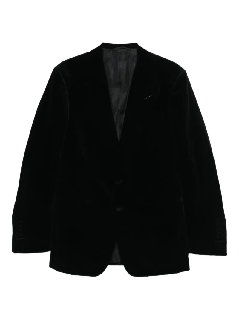 Sacou TOM FORD Single-Breasted Velvet negru