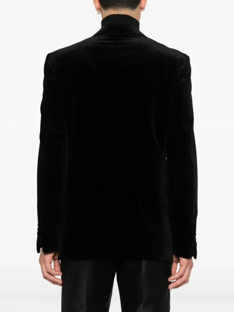 Alternative view of Sacou TOM FORD Single-Breasted Velvet negru