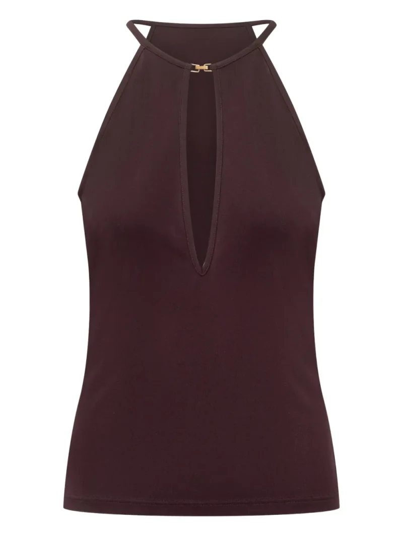 Top TOM FORD Halterneck Jersey violet