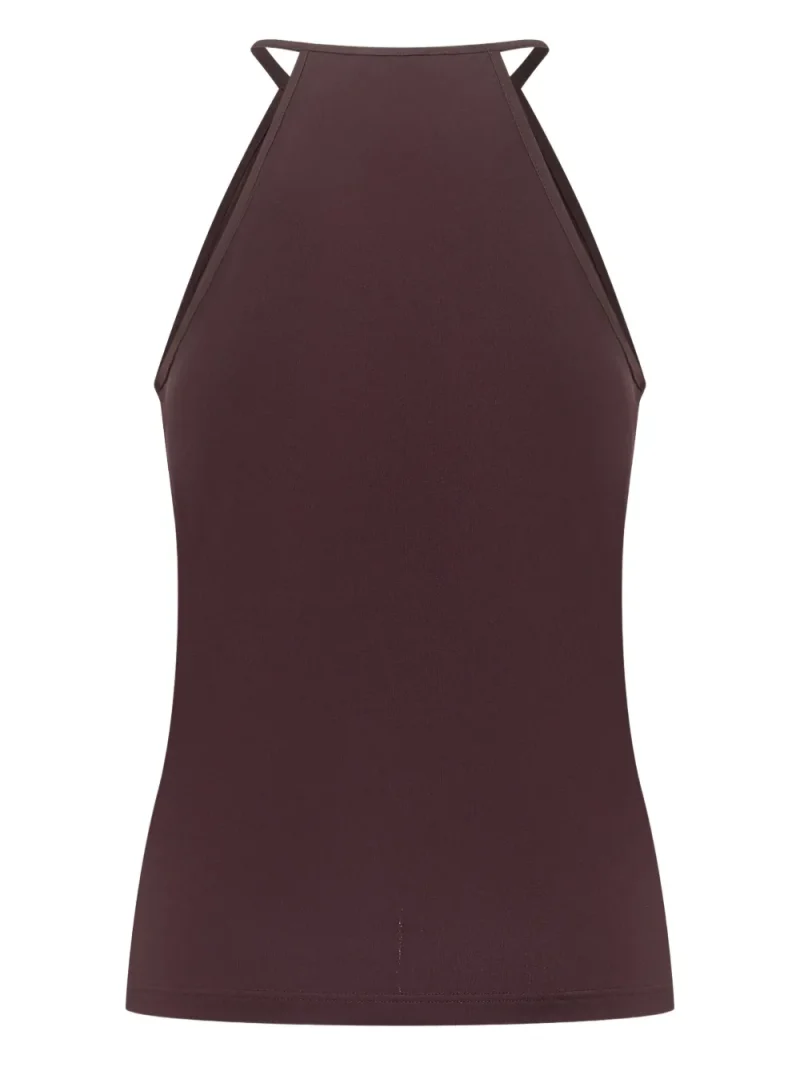 Alternative view of Top TOM FORD Halterneck Jersey violet