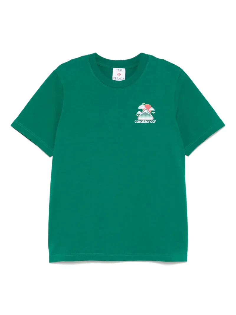 Tricou Casablanca Montagne Ondulée verde