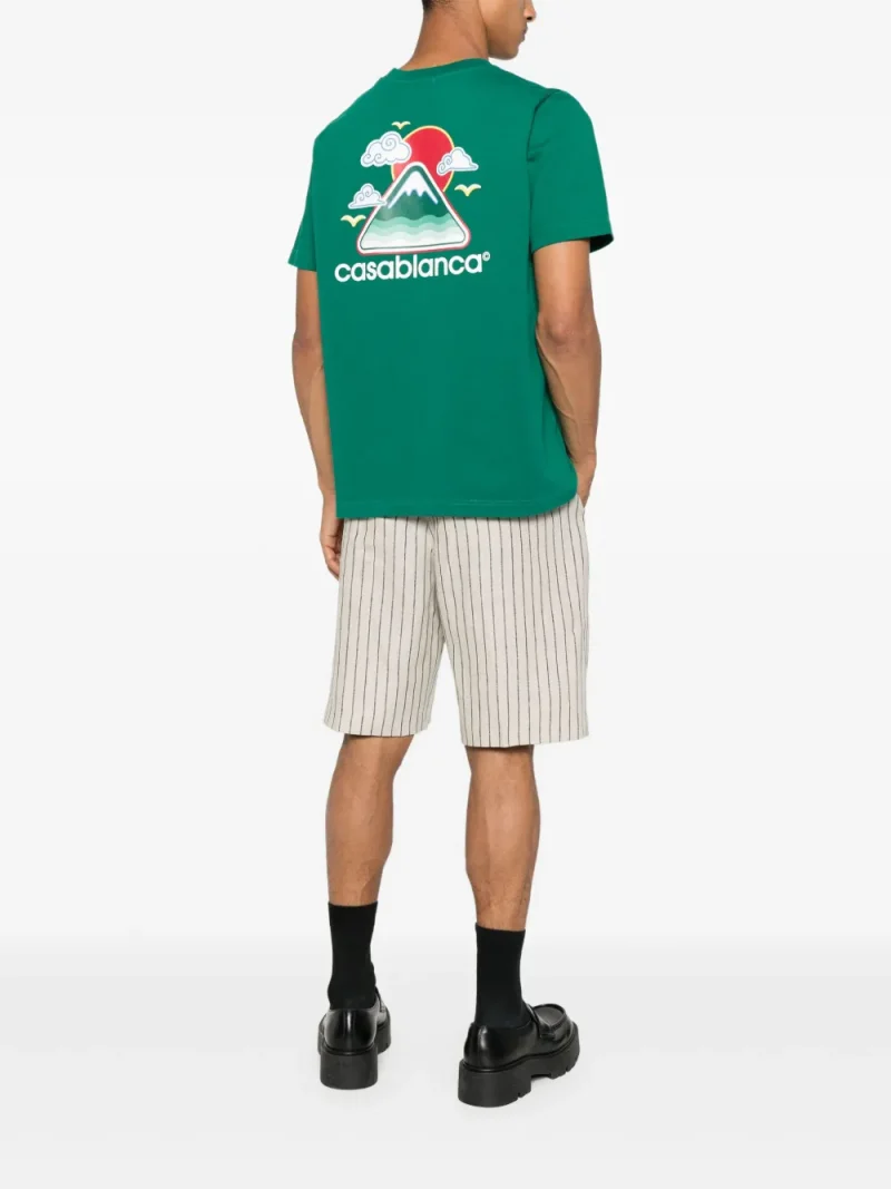 Alternative view of Tricou Casablanca Montagne Ondulée verde