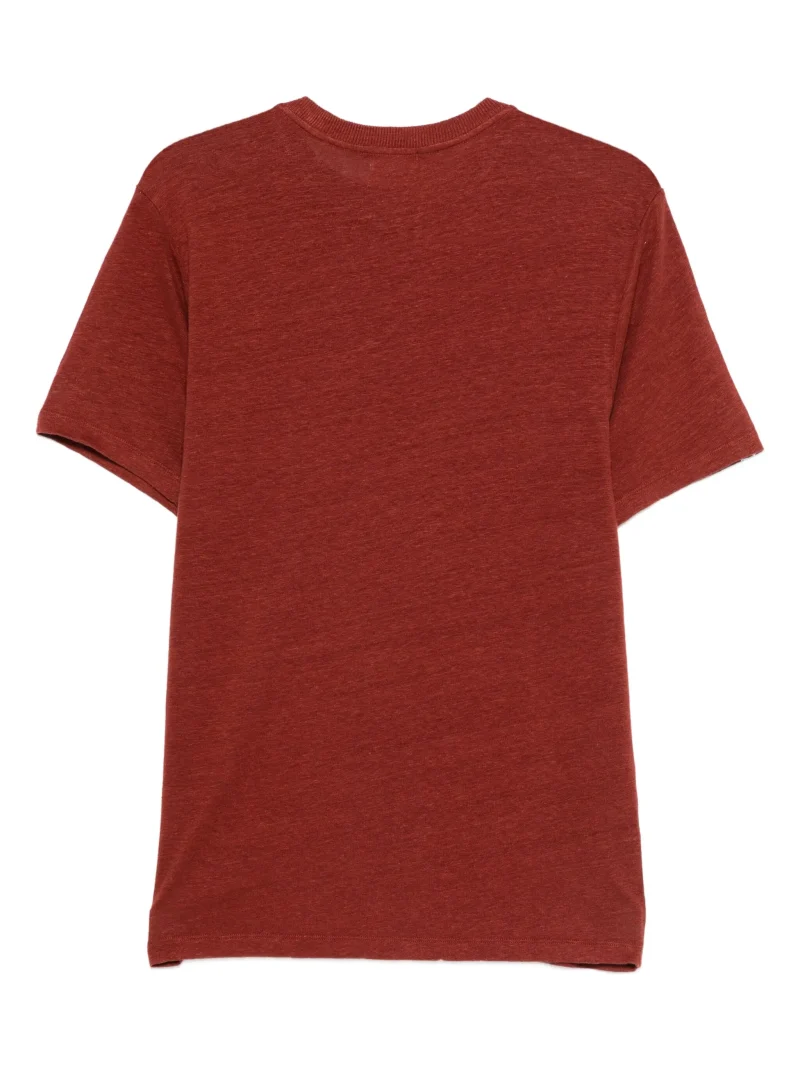 Alternative view of Tricou Marant Etoile linen rosu