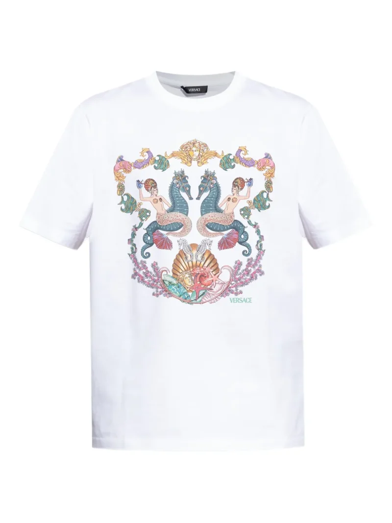 Tricou Versace Medusa Head-print alb