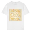 Tricou Versace Underwater Barocco alb