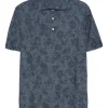 Tricou Polo Gran Sasso Floral Pattern bleumarin