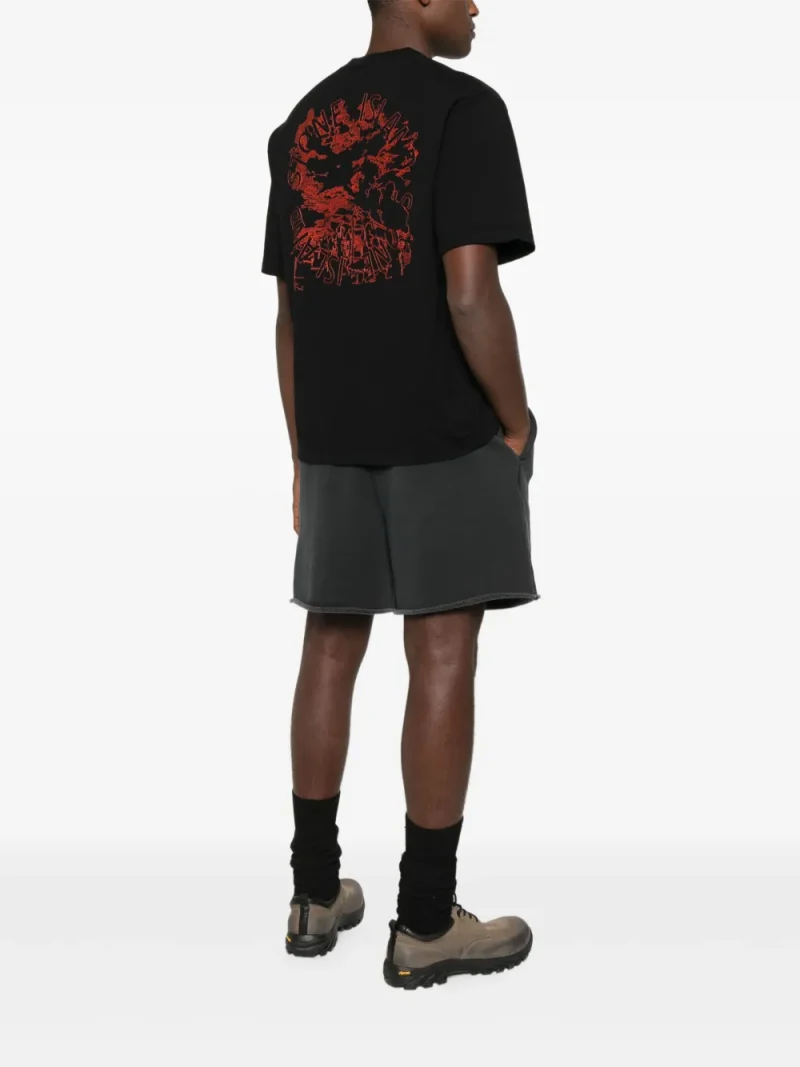 Alternative view of Tricou Stone Island Logo-Embroidered negru