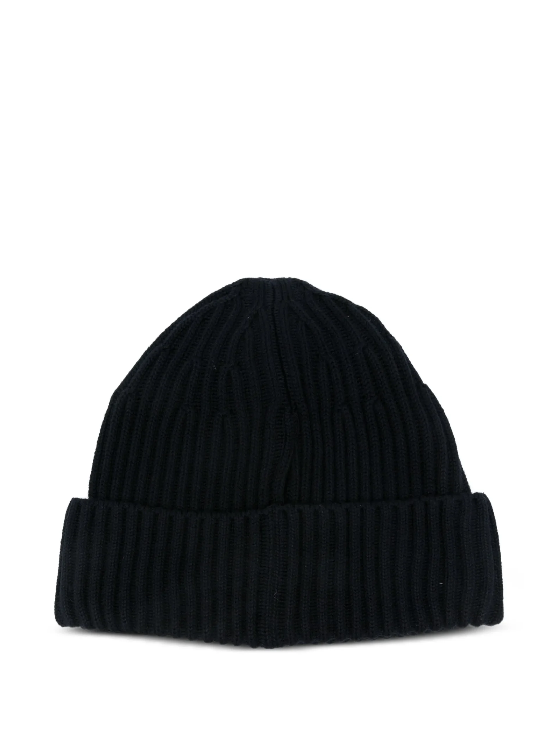 Caciula Stone Island ribbed logo-patch beanie negru - imagine 2