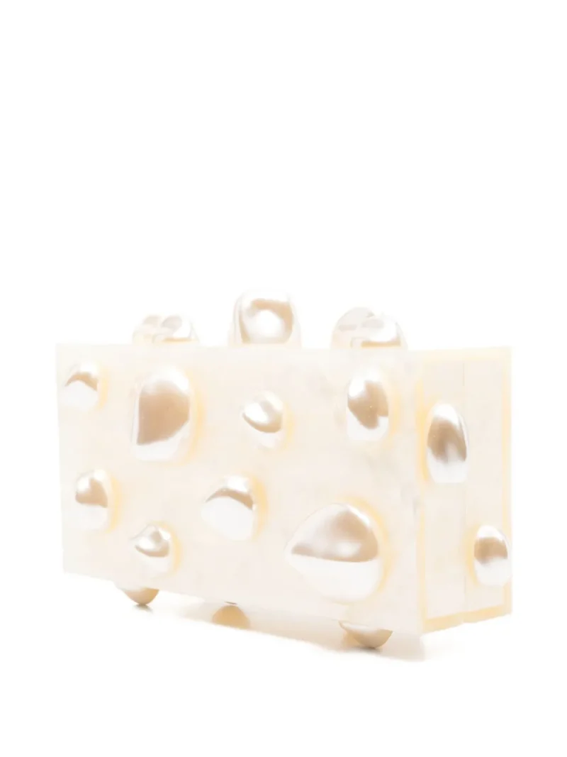 Geanta Cult Gaia pearl-embellished clutch - imagine 4