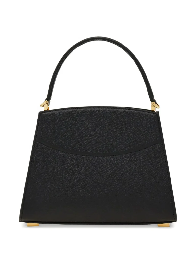 Geanta Ferragamo Gancini grained top-handle negru - imagine 4