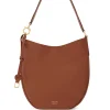 Geanta Ferragamo leather shoulder maro