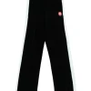 Pantaloni Casablanca side-stripe velour negru