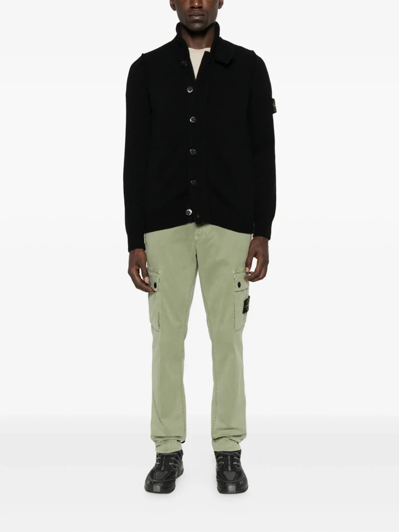 Alternative view of Pantaloni Stone Island patch-pocket cargo verde