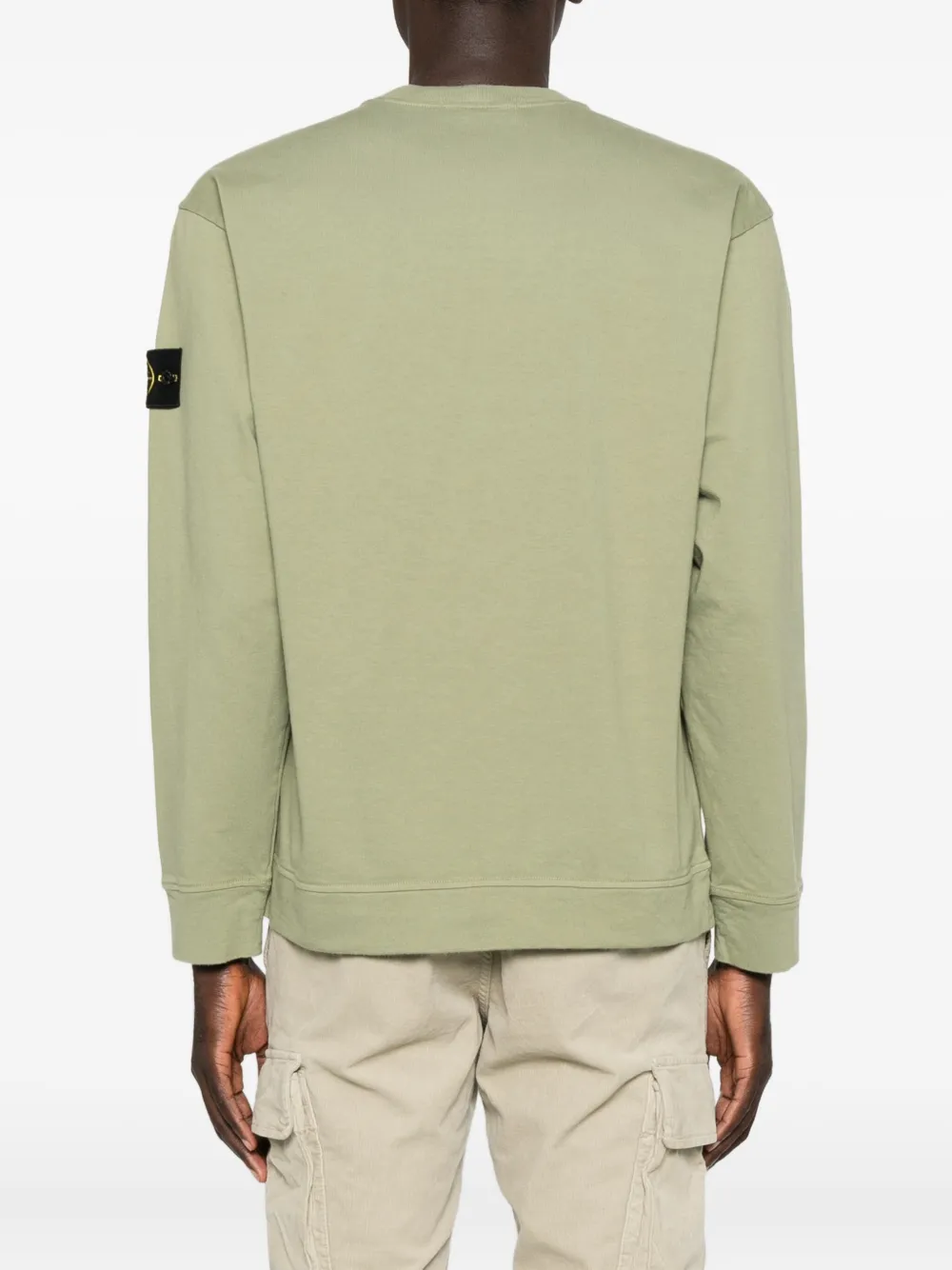 Bluza Stone Island Crew-Neck khaki - imagine 2
