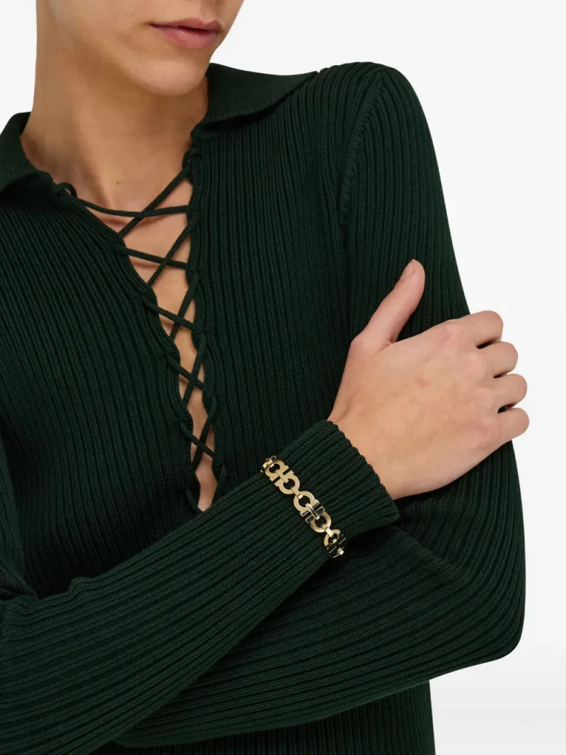 Alternative view of Bratara Ferragamo Gancini auriu